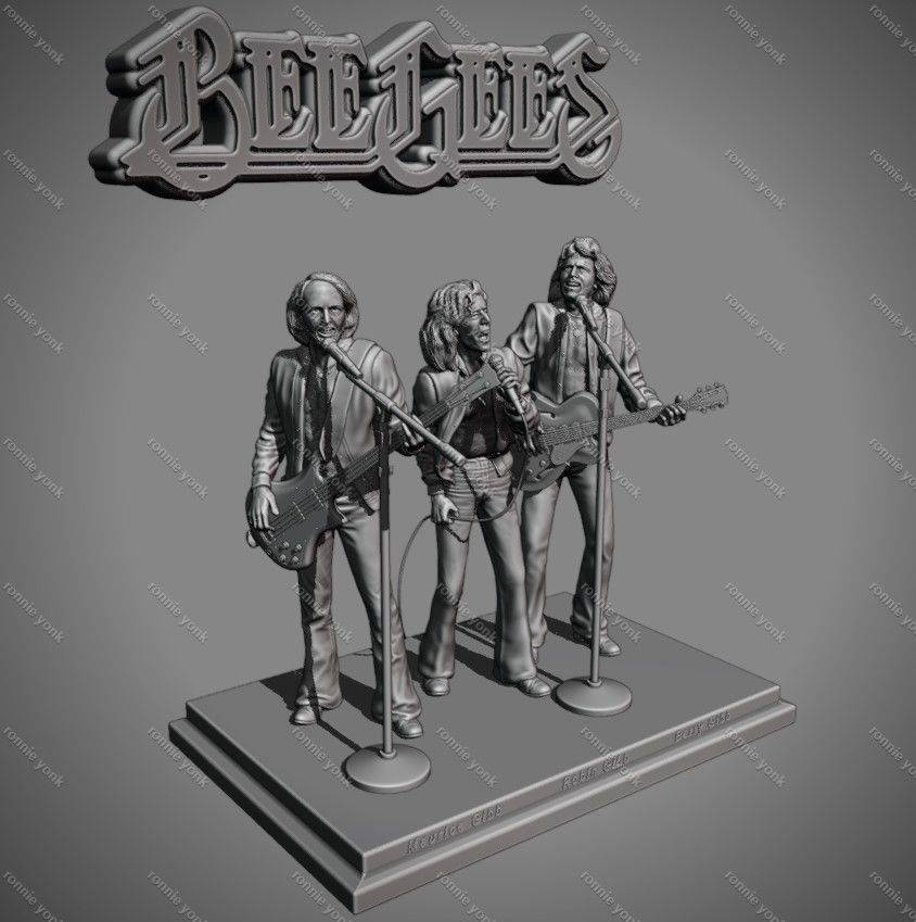 Maurice Gibb bee gees 3d printing 3D print model_12
