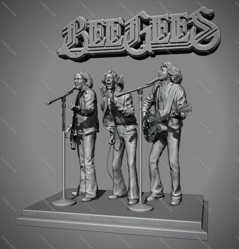 Maurice Gibb bee gees 3d printing 3D print model_10