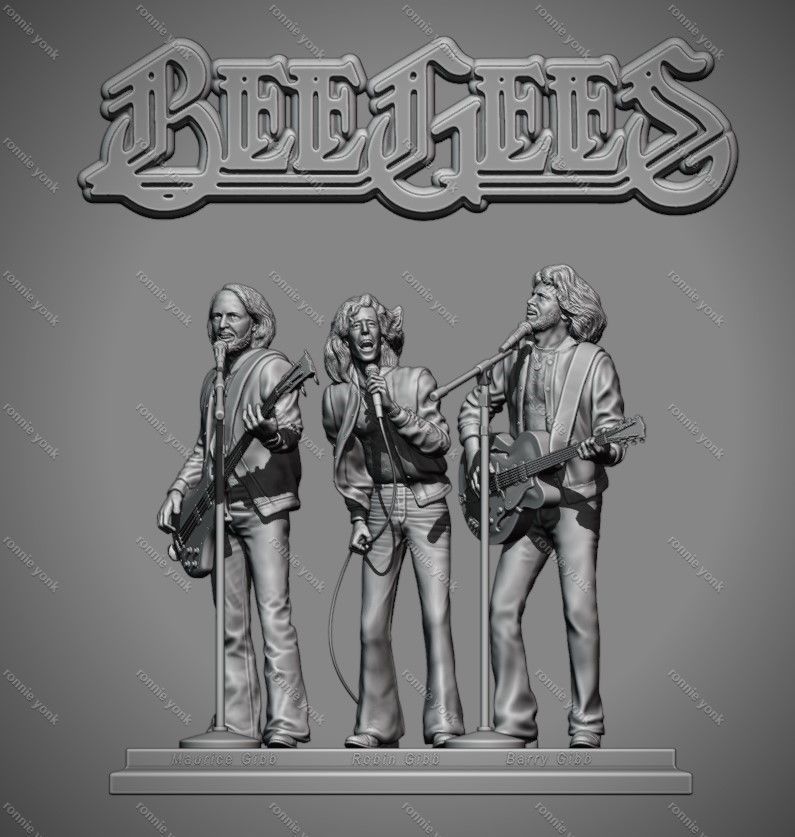 Maurice Gibb bee gees 3d printing 3D print model_2