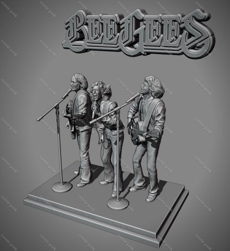 Maurice Gibb bee gees 3d printing 3D print model_6