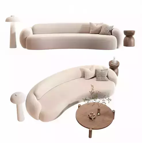 Modern multi-person sofa