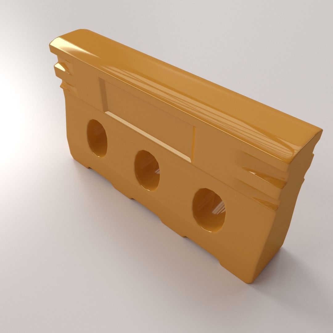 Jersey Barrier 3D model_1