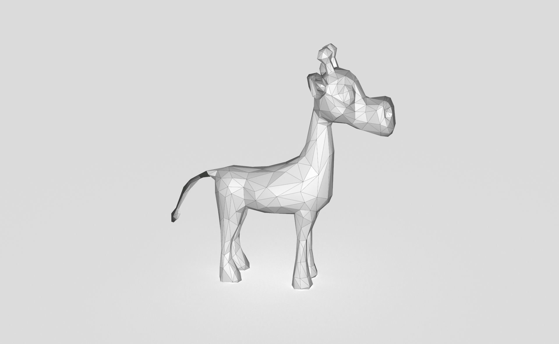 Giraffe Low-poly Low-poly 3D model_2
