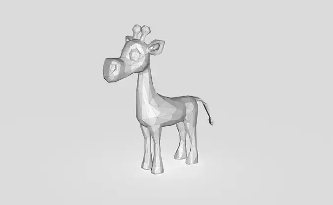 Giraffe Low-poly Low-poly 3D model