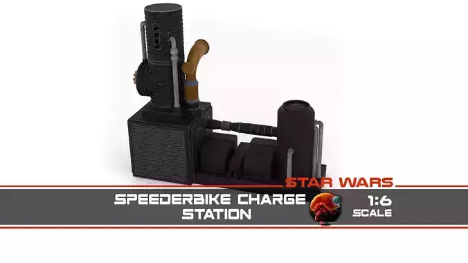 Speederbike Charge Station 1-6 scale Hottoys