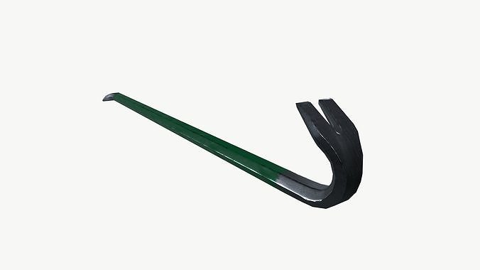 Industrial crowbar 3D model