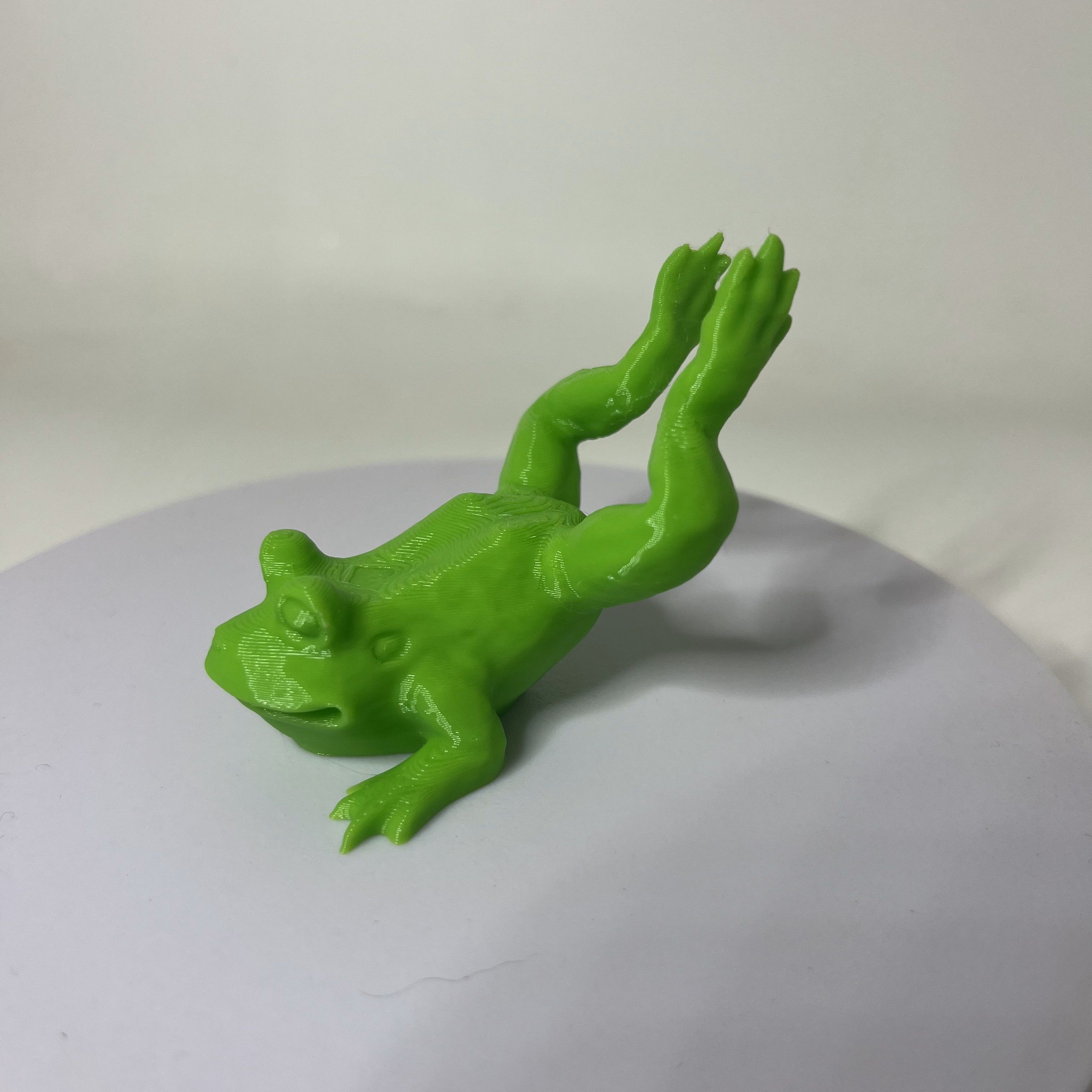 Frog on belly 3D print model_5