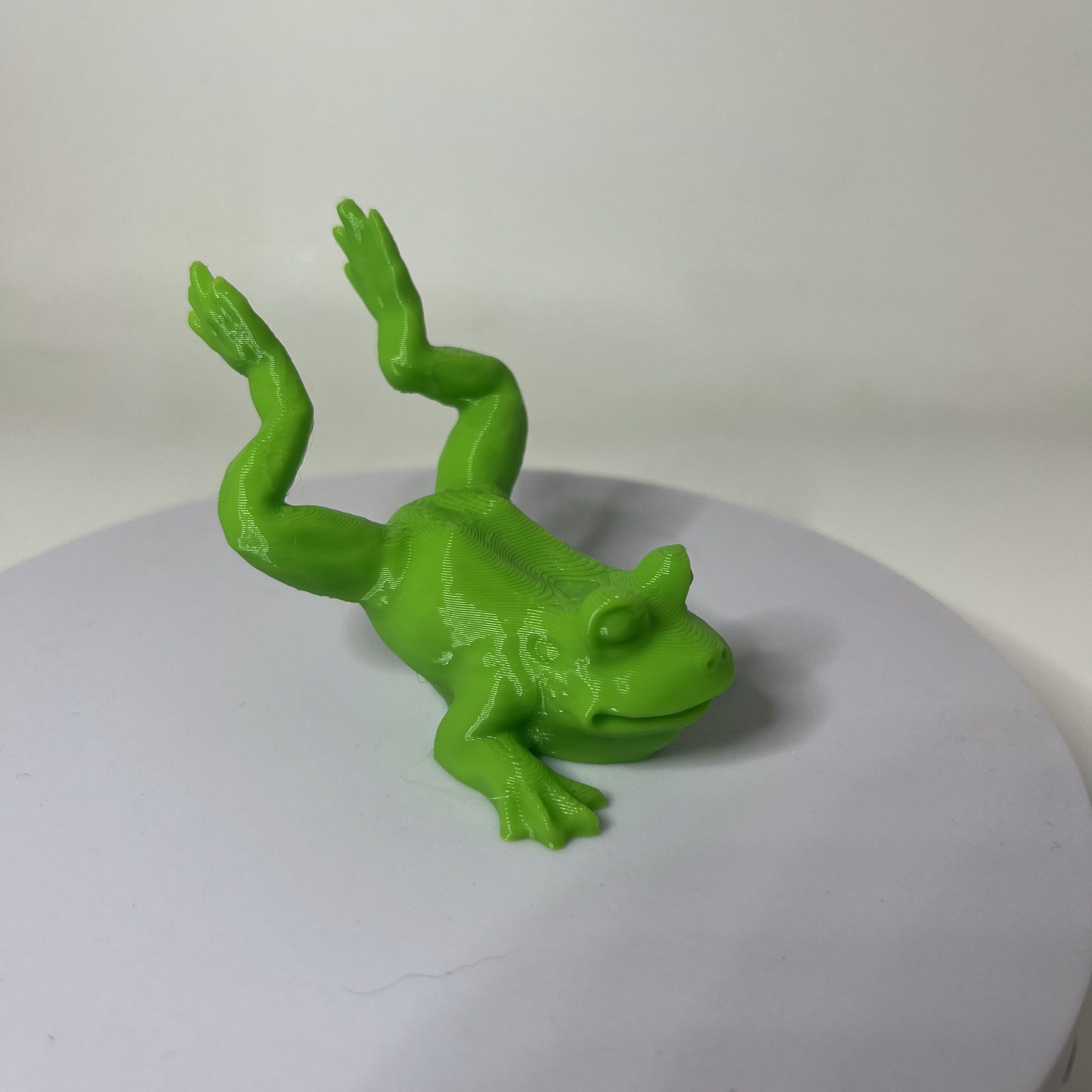 Frog on belly 3D print model_4