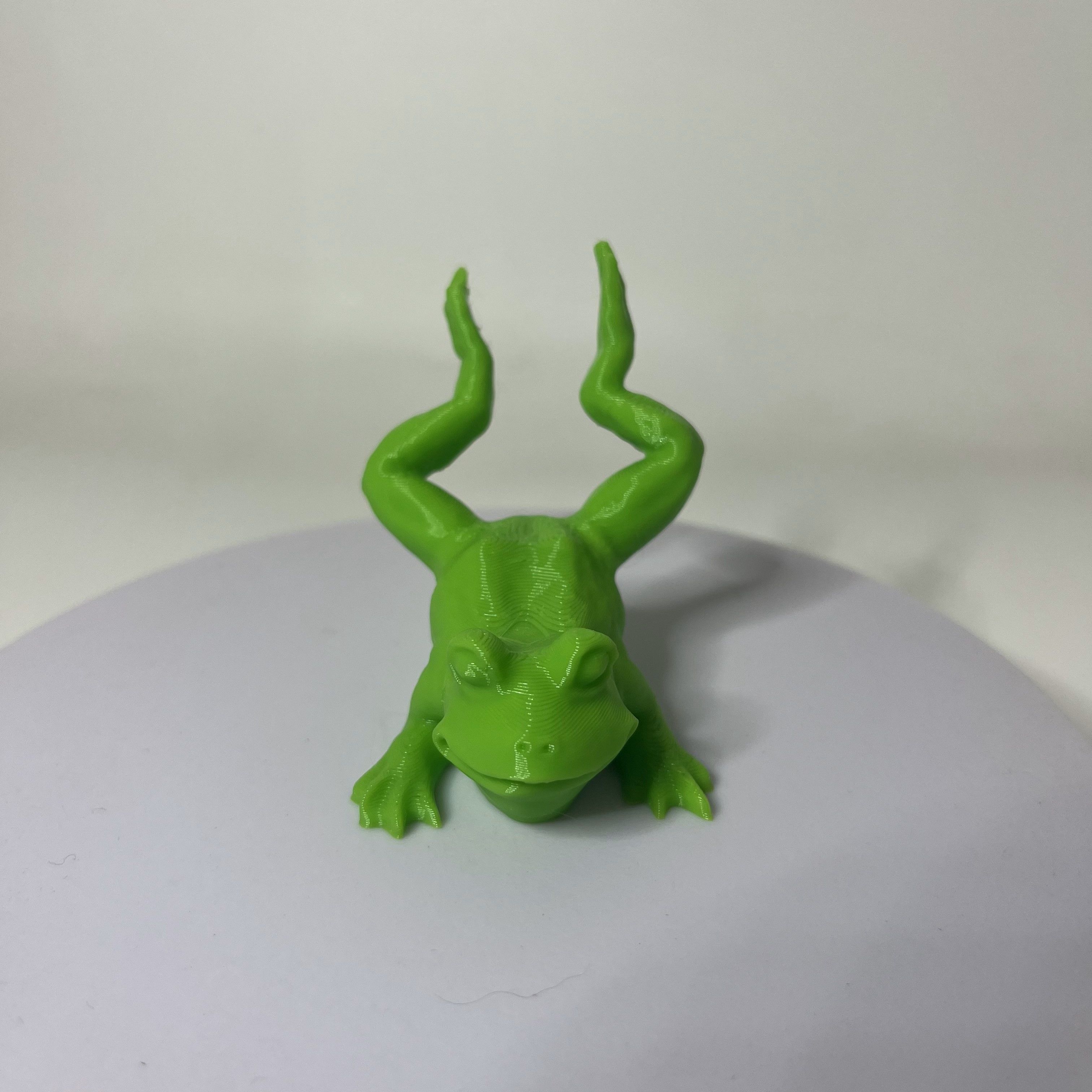 Frog on belly 3D print model_6