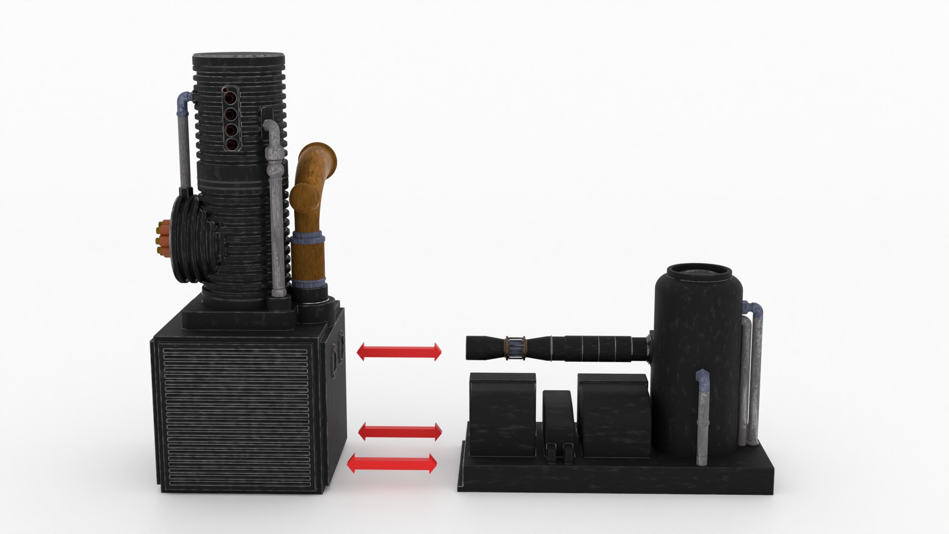 Speederbike Charge Station 1-12 scale Blackseries 3D print model_15