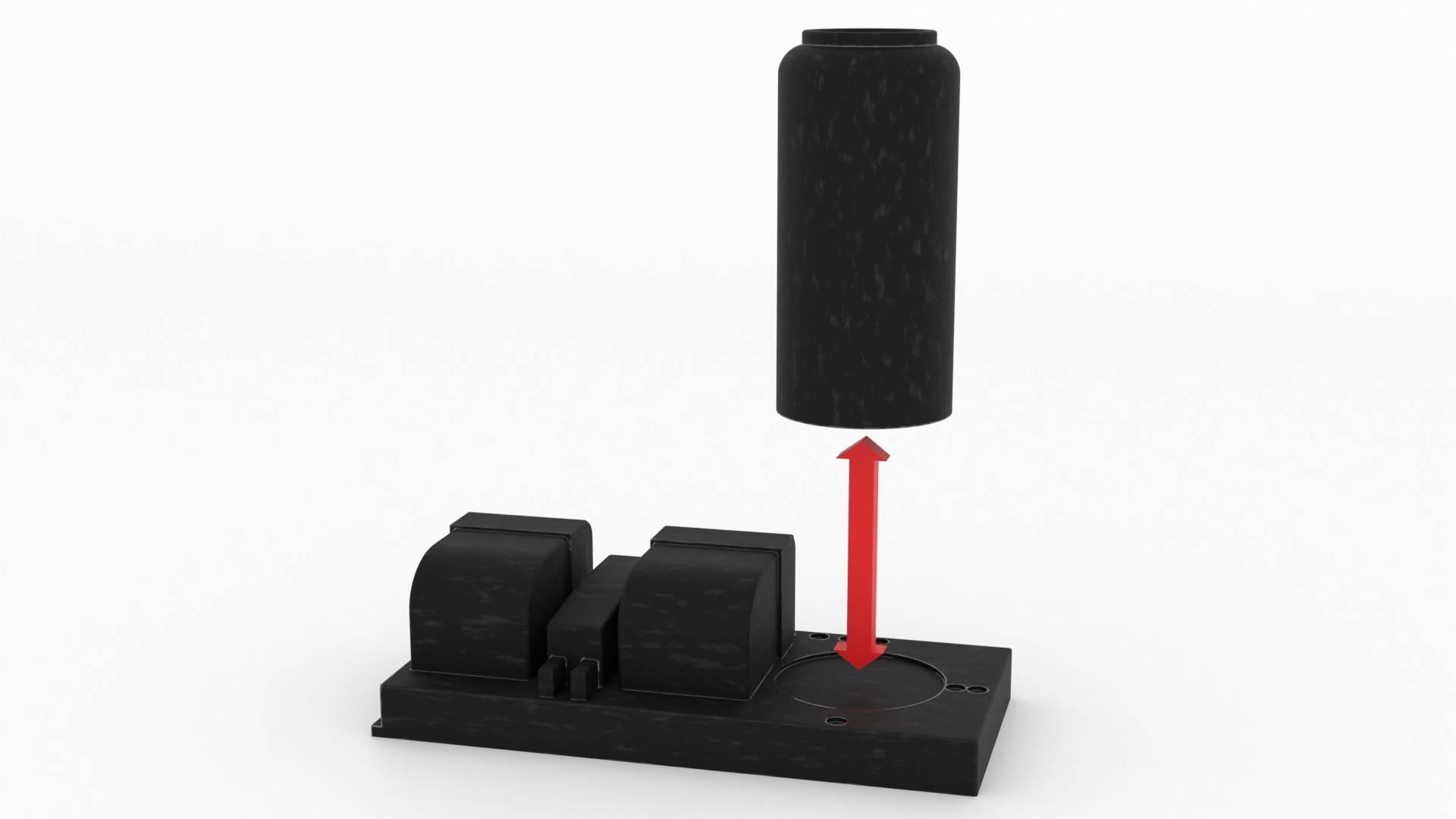 Speederbike Charge Station 1-12 scale Blackseries 3D print model_11