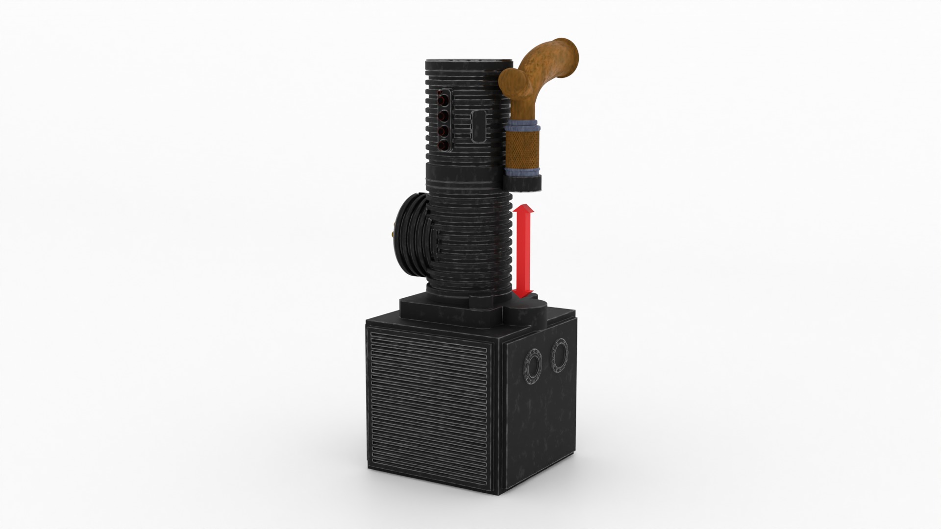 Speederbike Charge Station 1-12 scale Blackseries 3D print model_8