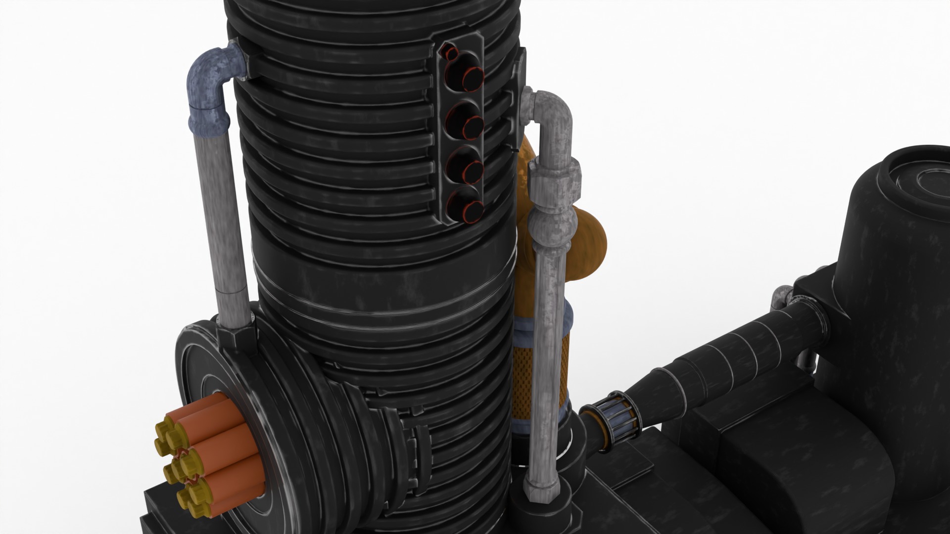 Speederbike Charge Station 1-12 scale Blackseries 3D print model_17