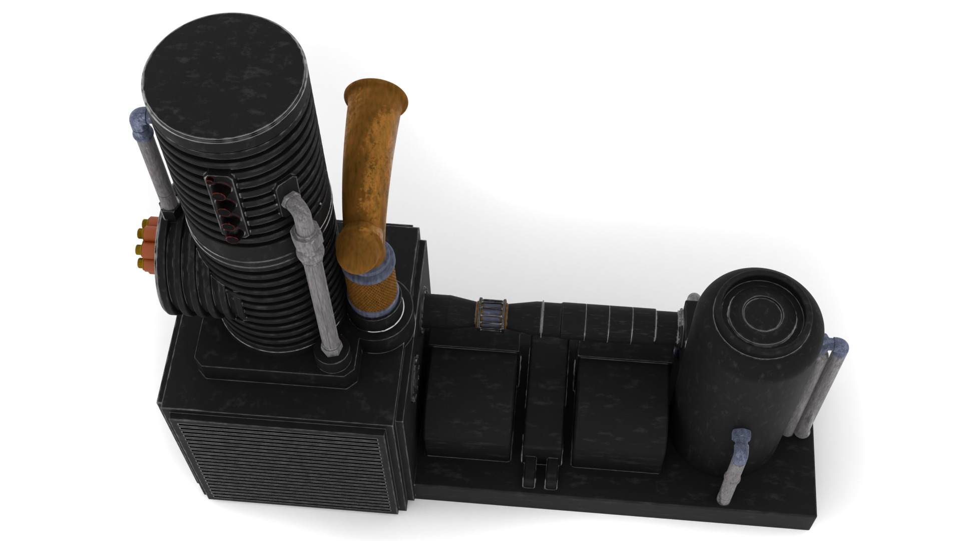 Speederbike Charge Station 1-12 scale Blackseries 3D print model_6