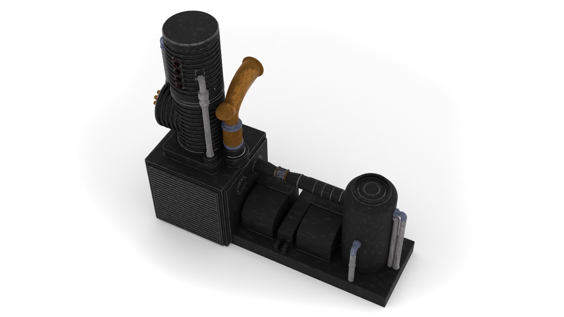 Speederbike Charge Station 1-12 scale Blackseries 3D print model_4