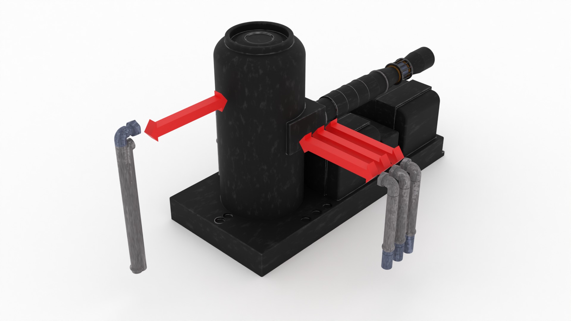 Speederbike Charge Station 1-12 scale Blackseries 3D print model_13