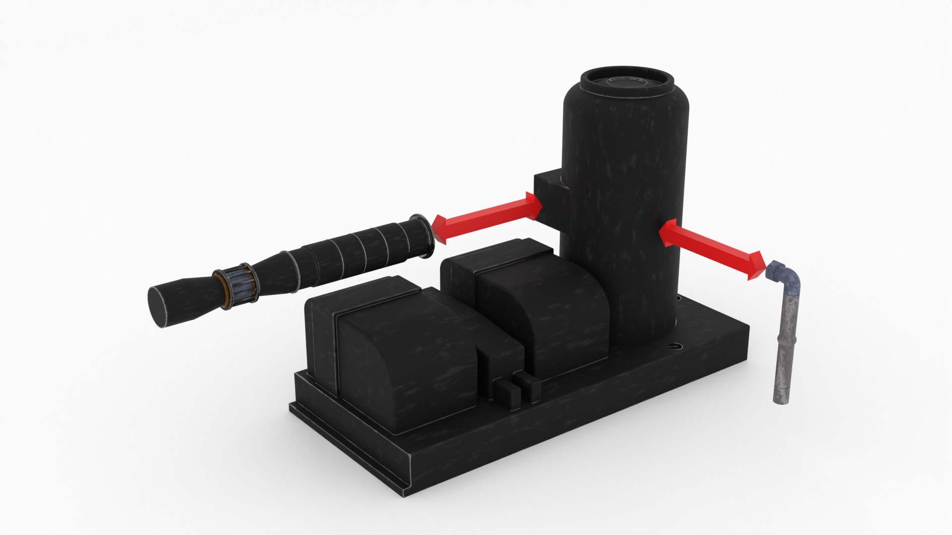 Speederbike Charge Station 1-12 scale Blackseries 3D print model_12