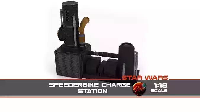 Speederbike Charge Station 1-18 scale Kenner Hasbro