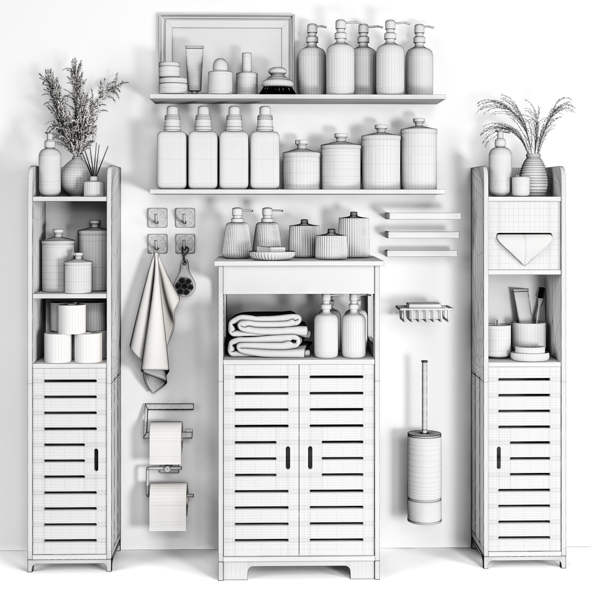 bathroom accessories 83 3D model_6