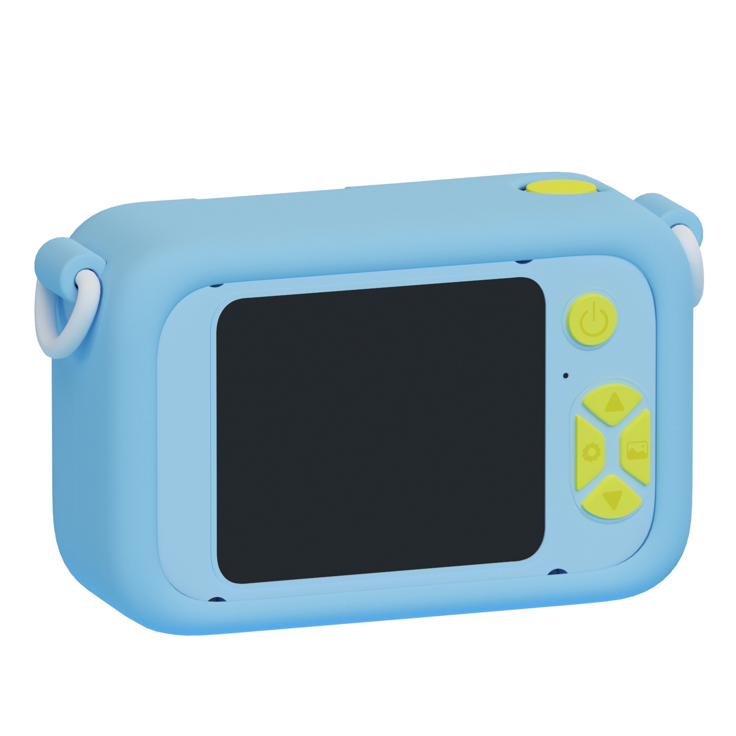 Childrens Digital Camera Low-poly 3D model_3