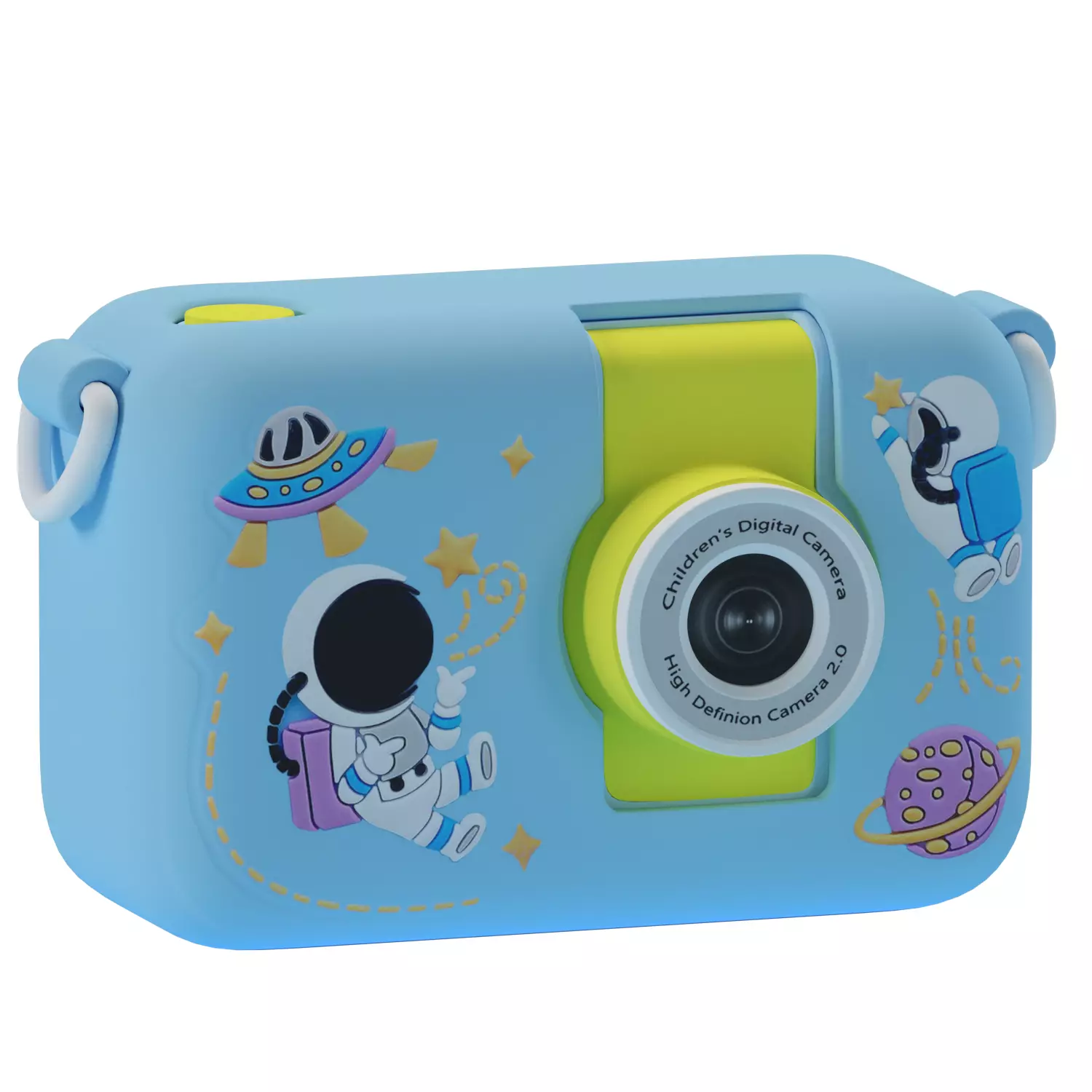 Childrens Digital Camera Low-poly 3D model_0