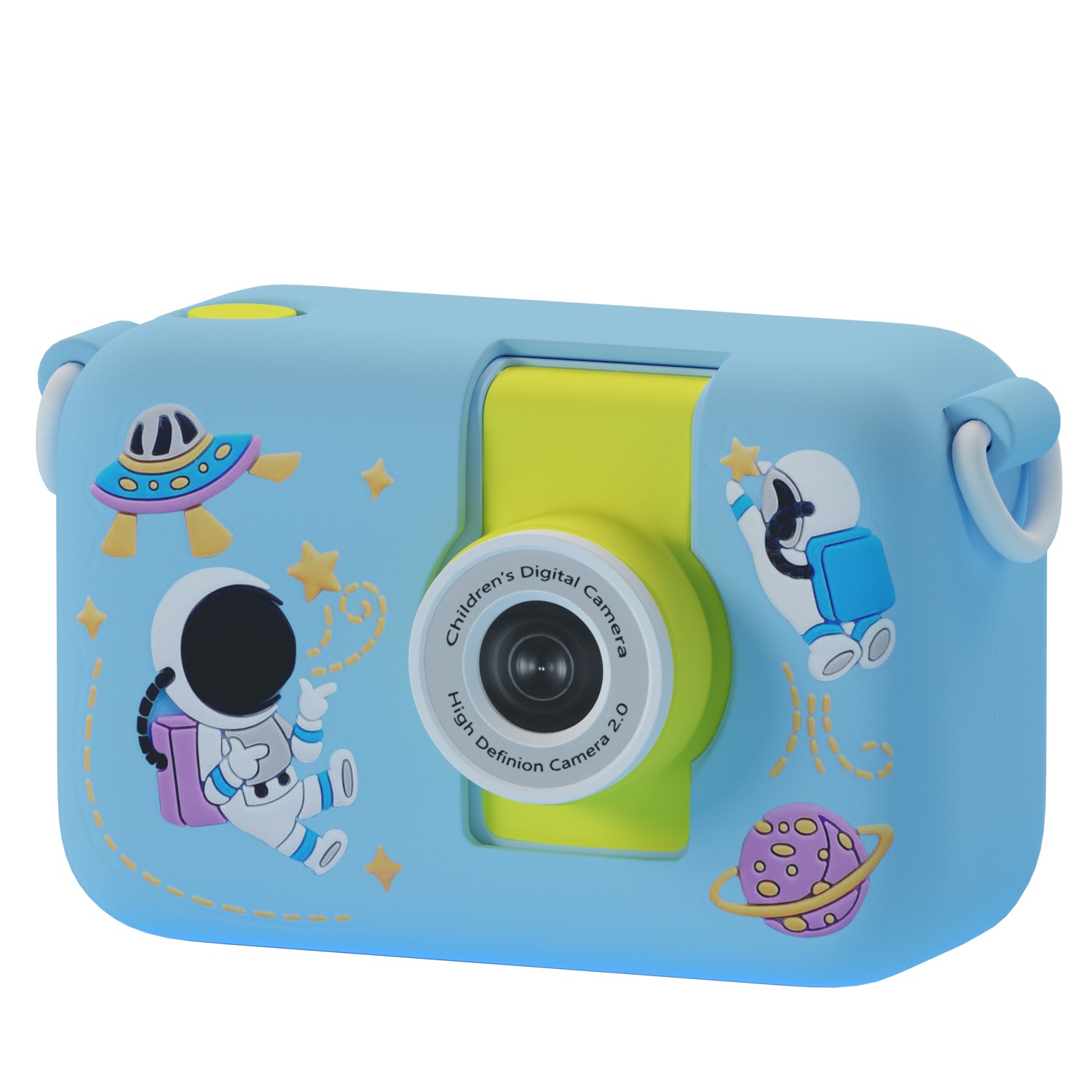 Childrens Digital Camera Low-poly 3D model_2