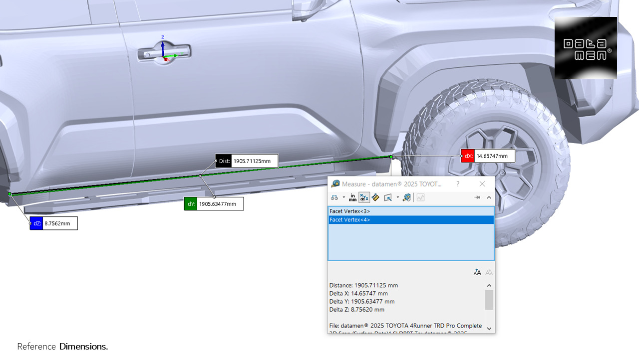 2025 TOYOTA 4Runner TRD Pro 3D Scan Surface Data 3D model_42