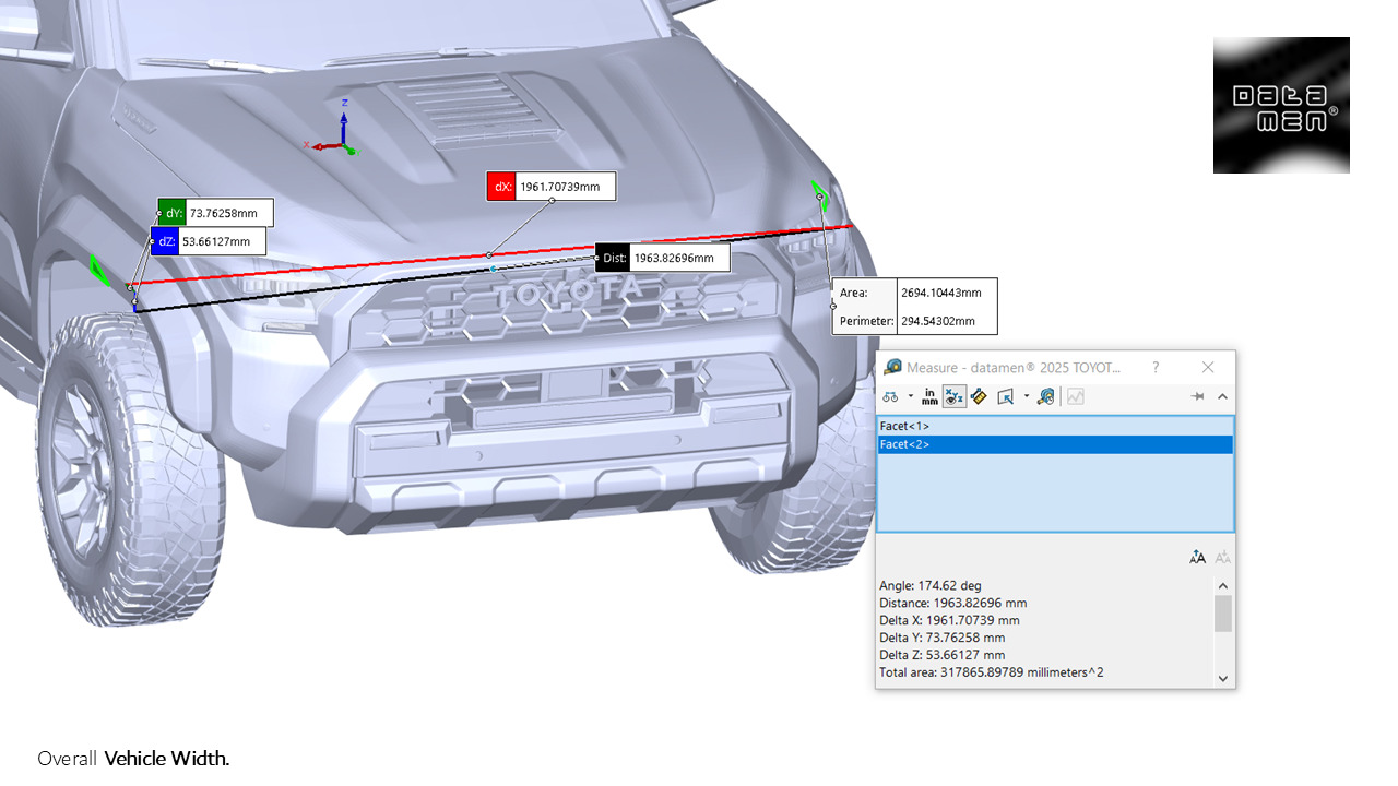 2025 TOYOTA 4Runner TRD Pro 3D Scan Surface Data 3D model_41