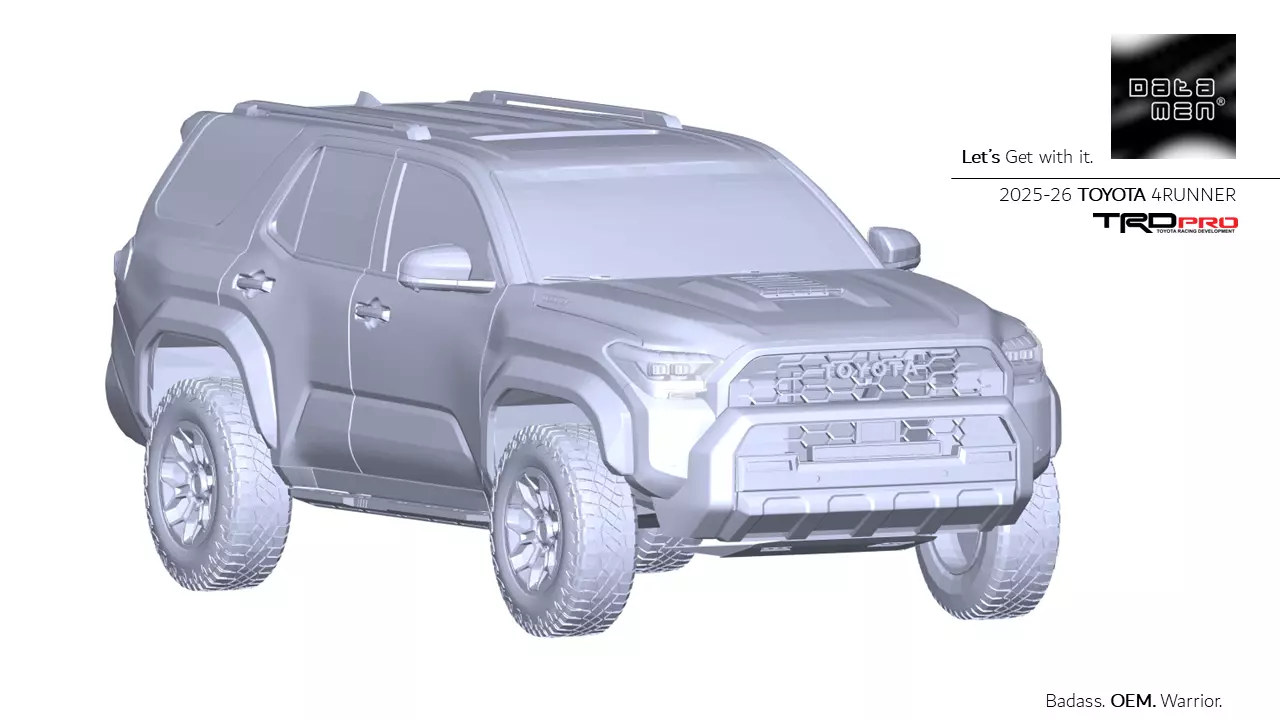 2025 TOYOTA 4Runner TRD Pro 3D Scan Surface Data 3D model_3