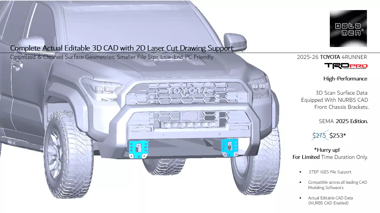 2025 TOYOTA 4Runner TRD Pro 3D Scan Surface Data 3D model_0