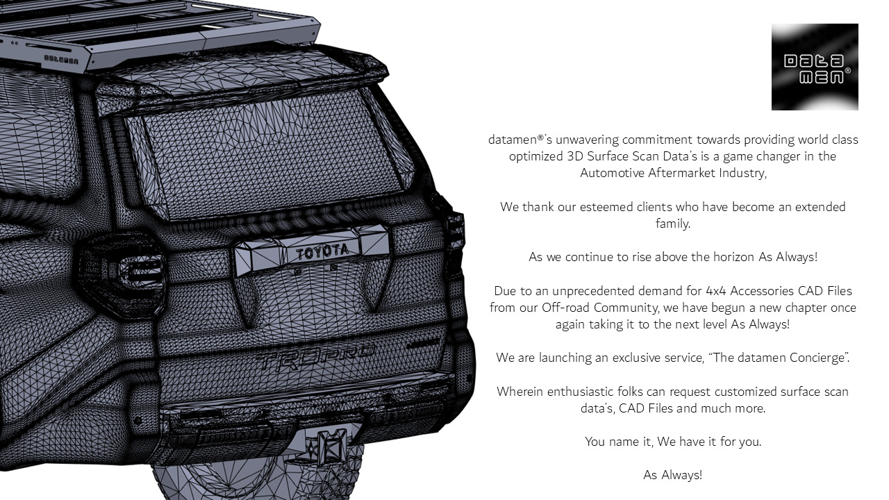 2025 TOYOTA 4Runner TRD Pro 3D Scan Surface Data 3D model_34