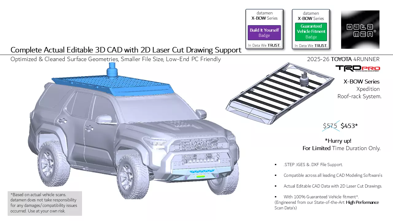 2025 TOYOTA 4Runner TRD Pro 3D Scan Surface Data 3D model_20