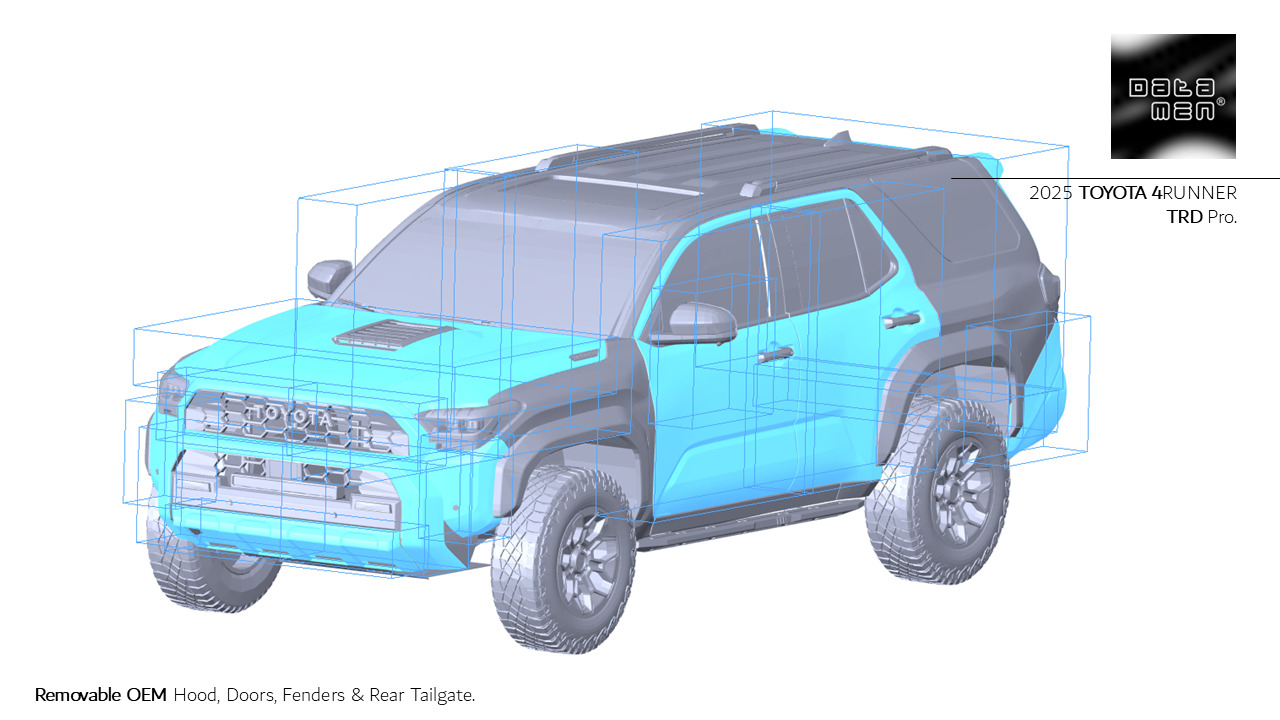 2025 TOYOTA 4Runner TRD Pro 3D Scan Surface Data 3D model_50