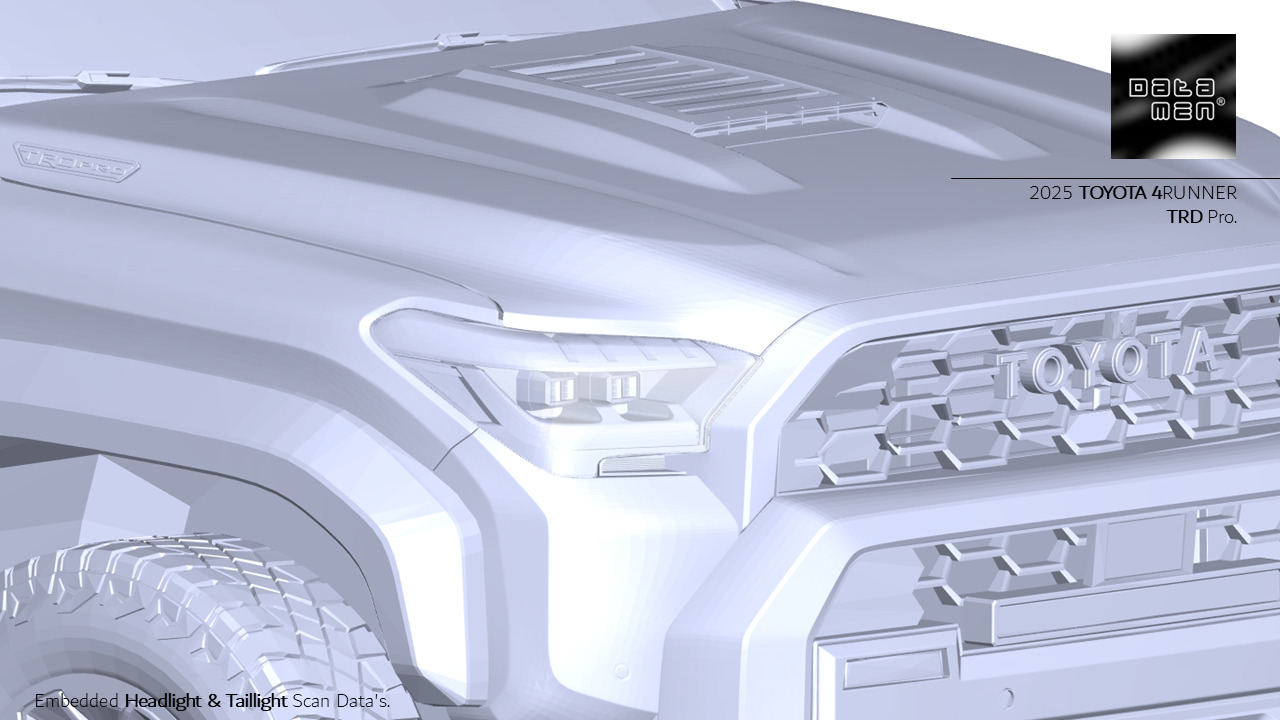 2025 TOYOTA 4Runner TRD Pro 3D Scan Surface Data 3D model_36