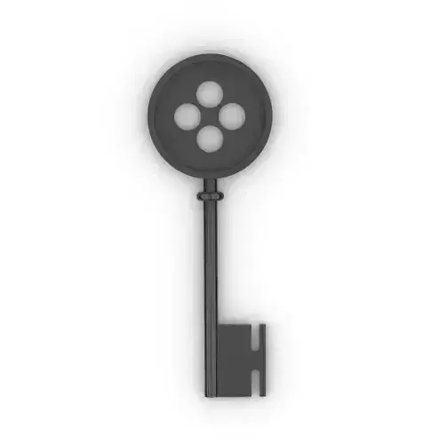 CORALINE- magic door key 3D print model