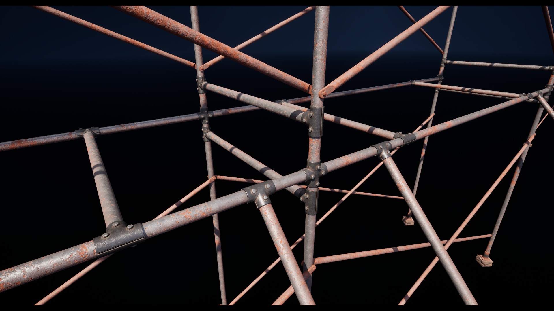 Scaffolding Low-poly 3D model_1