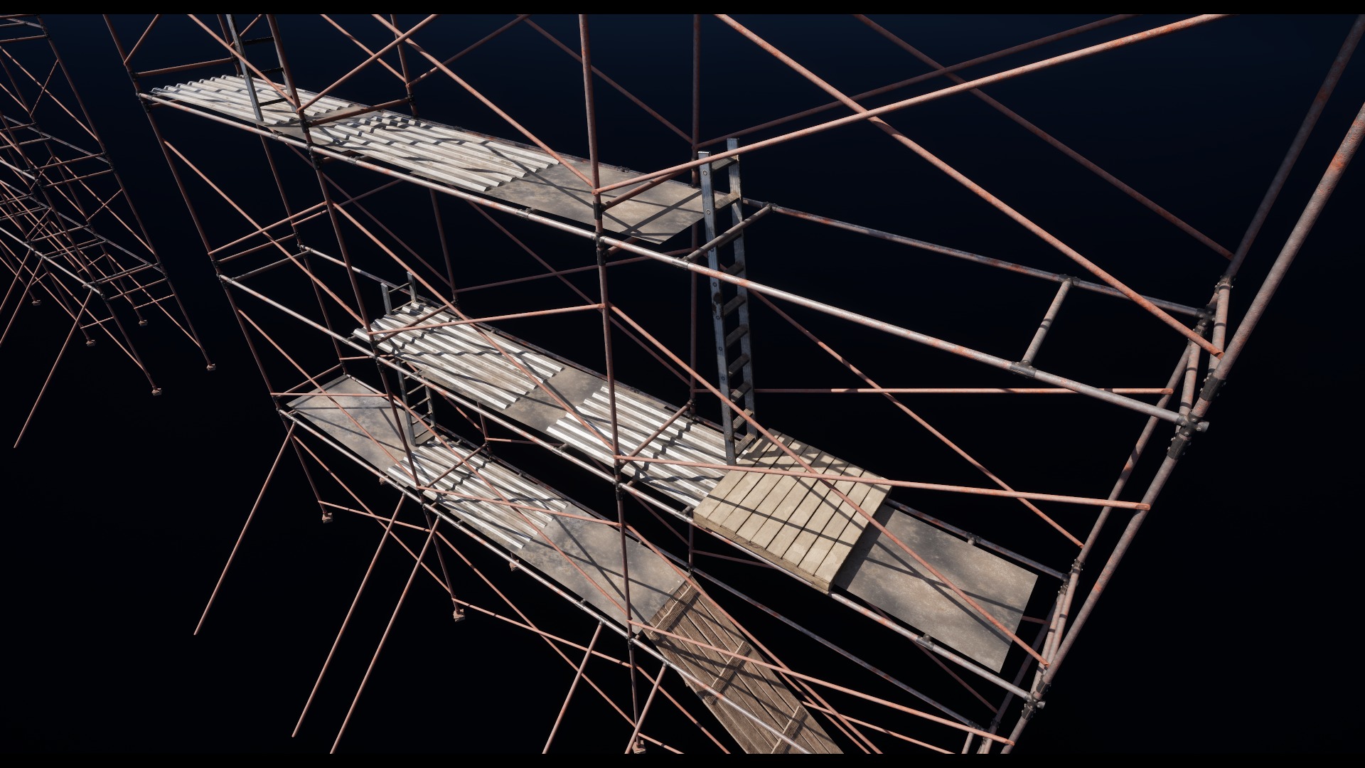 Scaffolding Low-poly 3D model_4