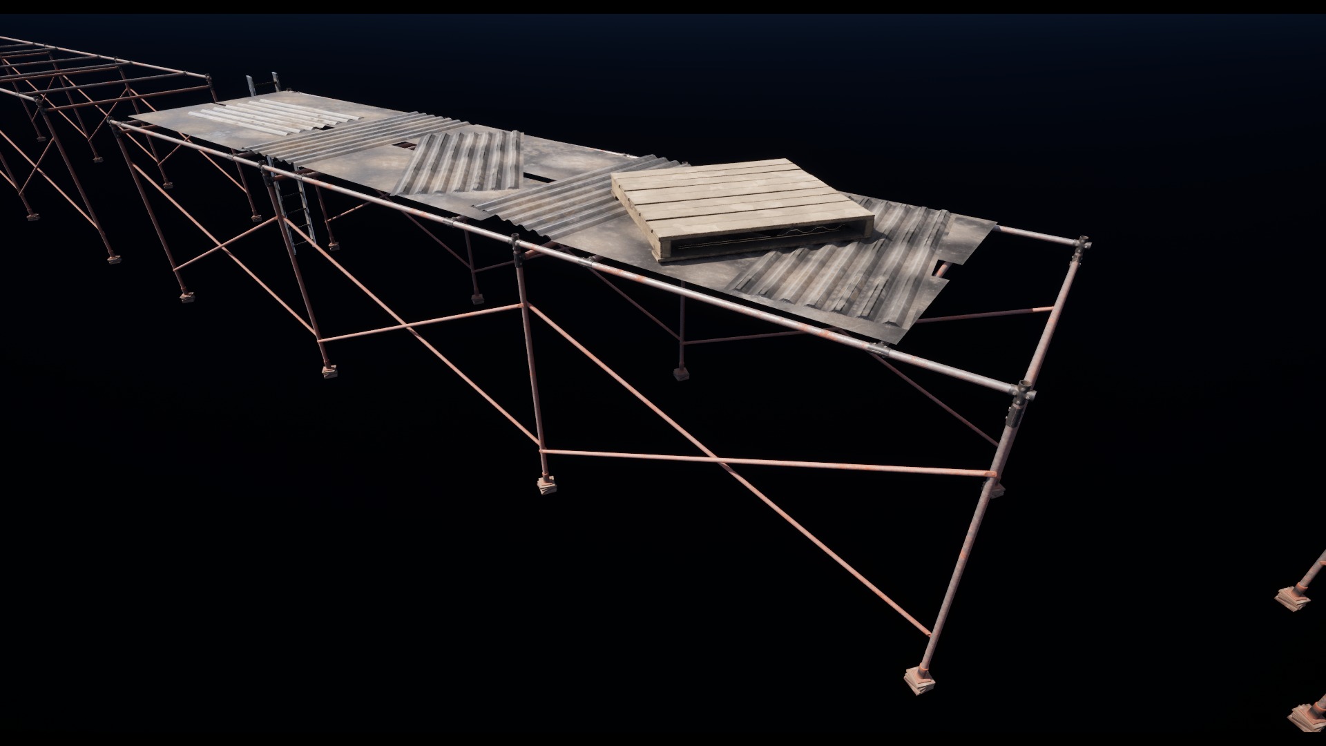Scaffolding Low-poly 3D model_7