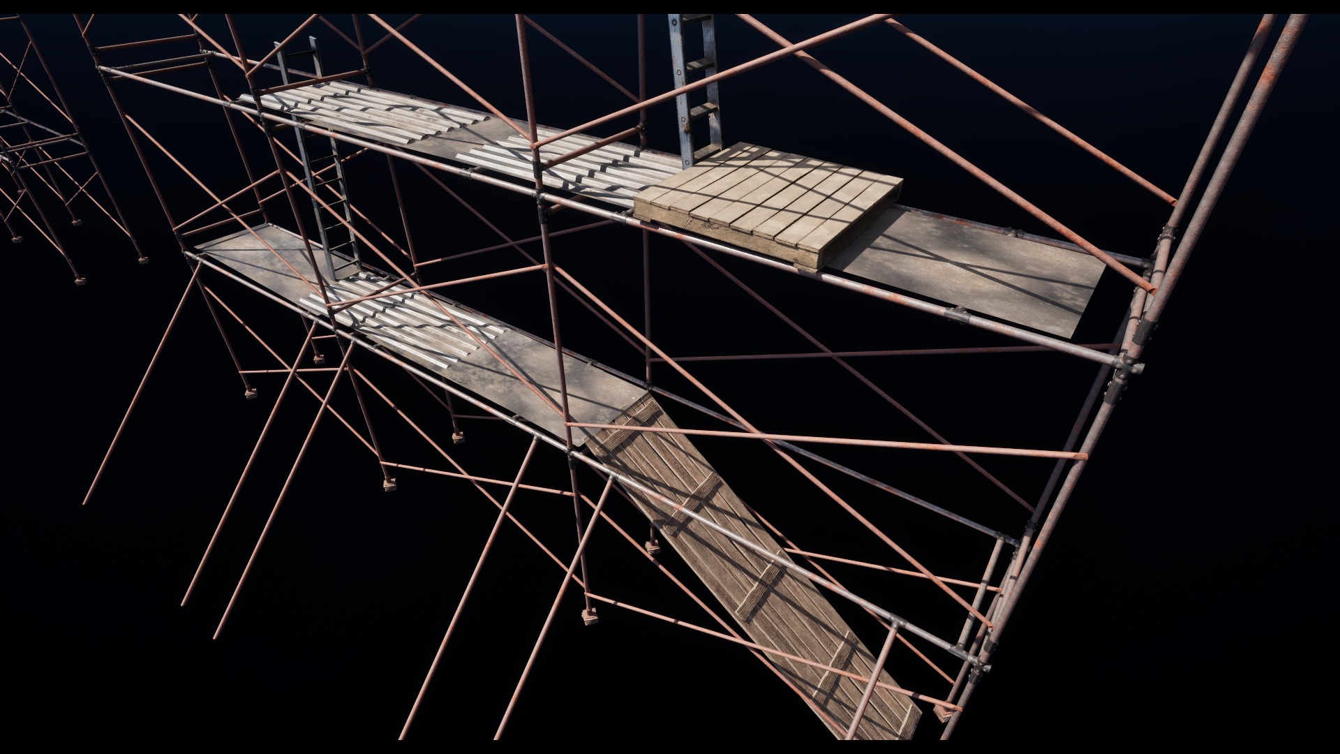 Scaffolding Low-poly 3D model_5
