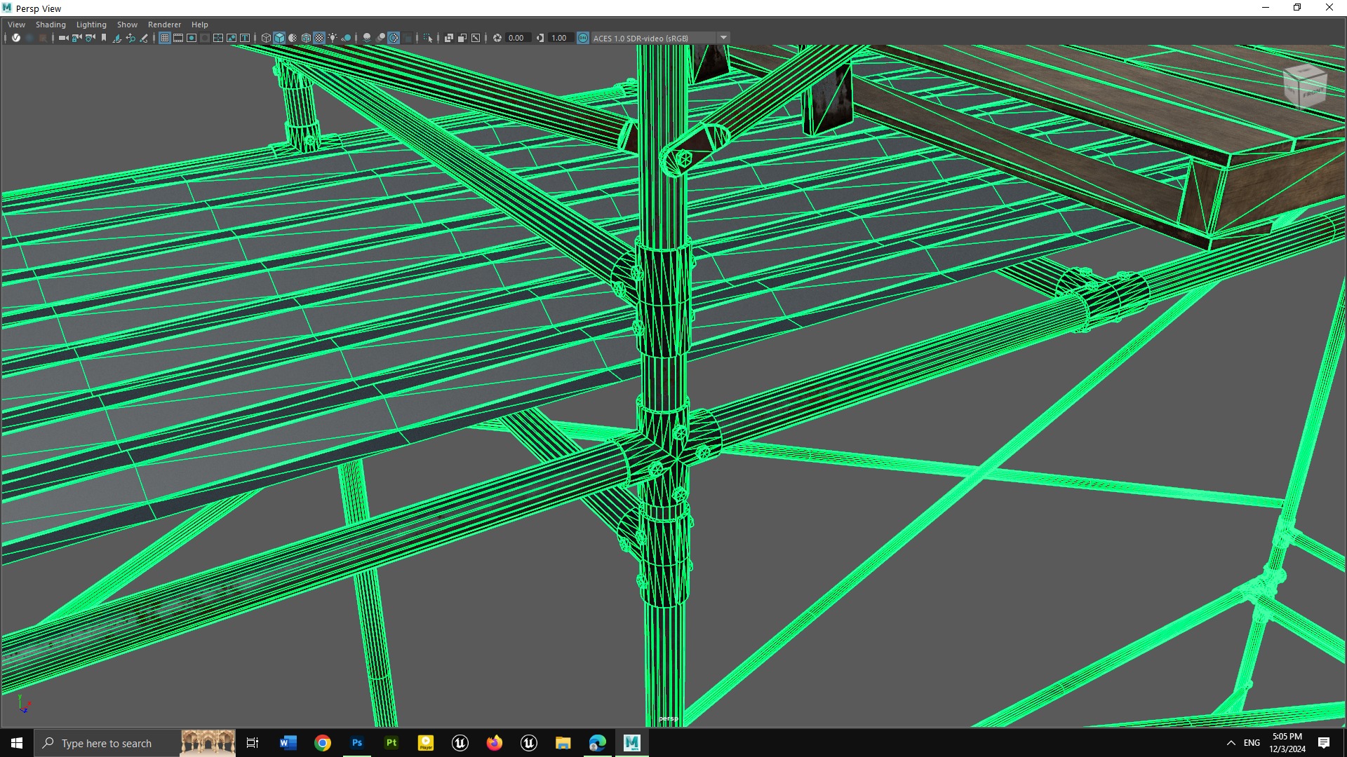 Scaffolding Low-poly 3D model_14