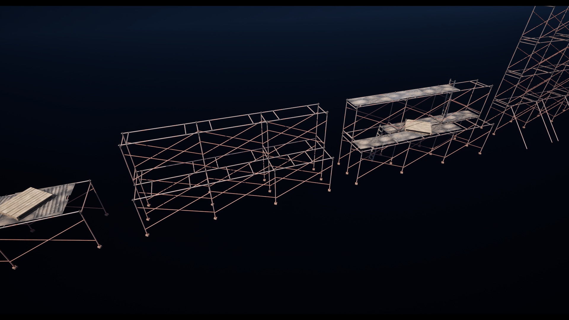 Scaffolding Low-poly 3D model_2
