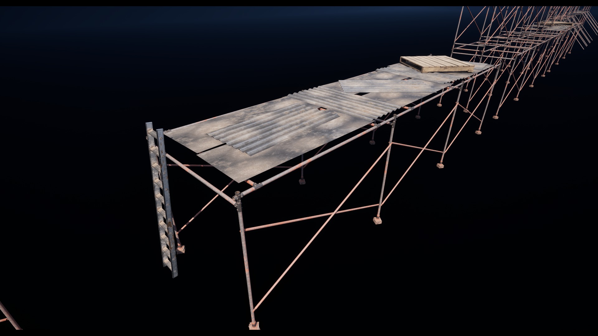 Scaffolding Low-poly 3D model_10