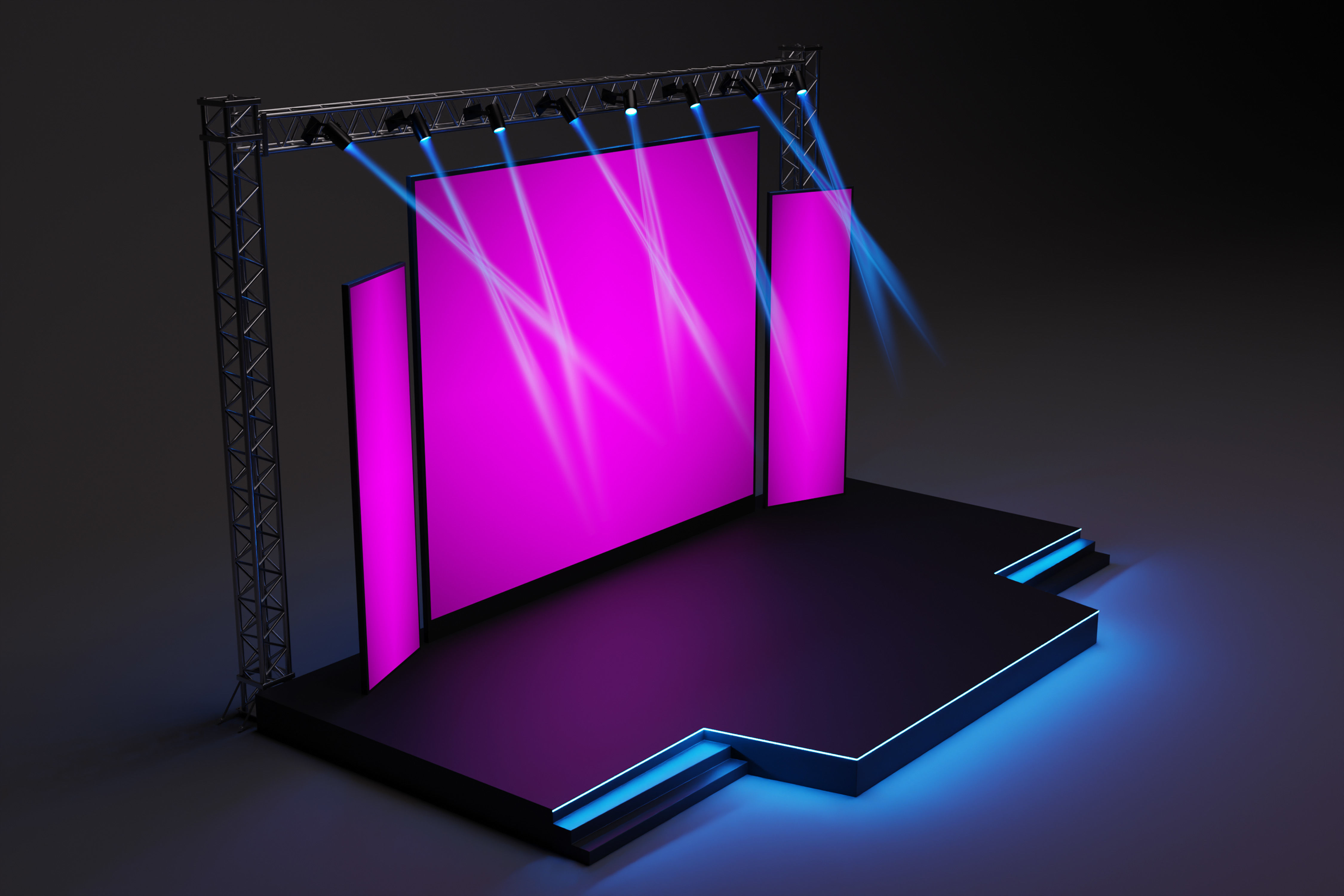 Event stage design 01 3D model_3