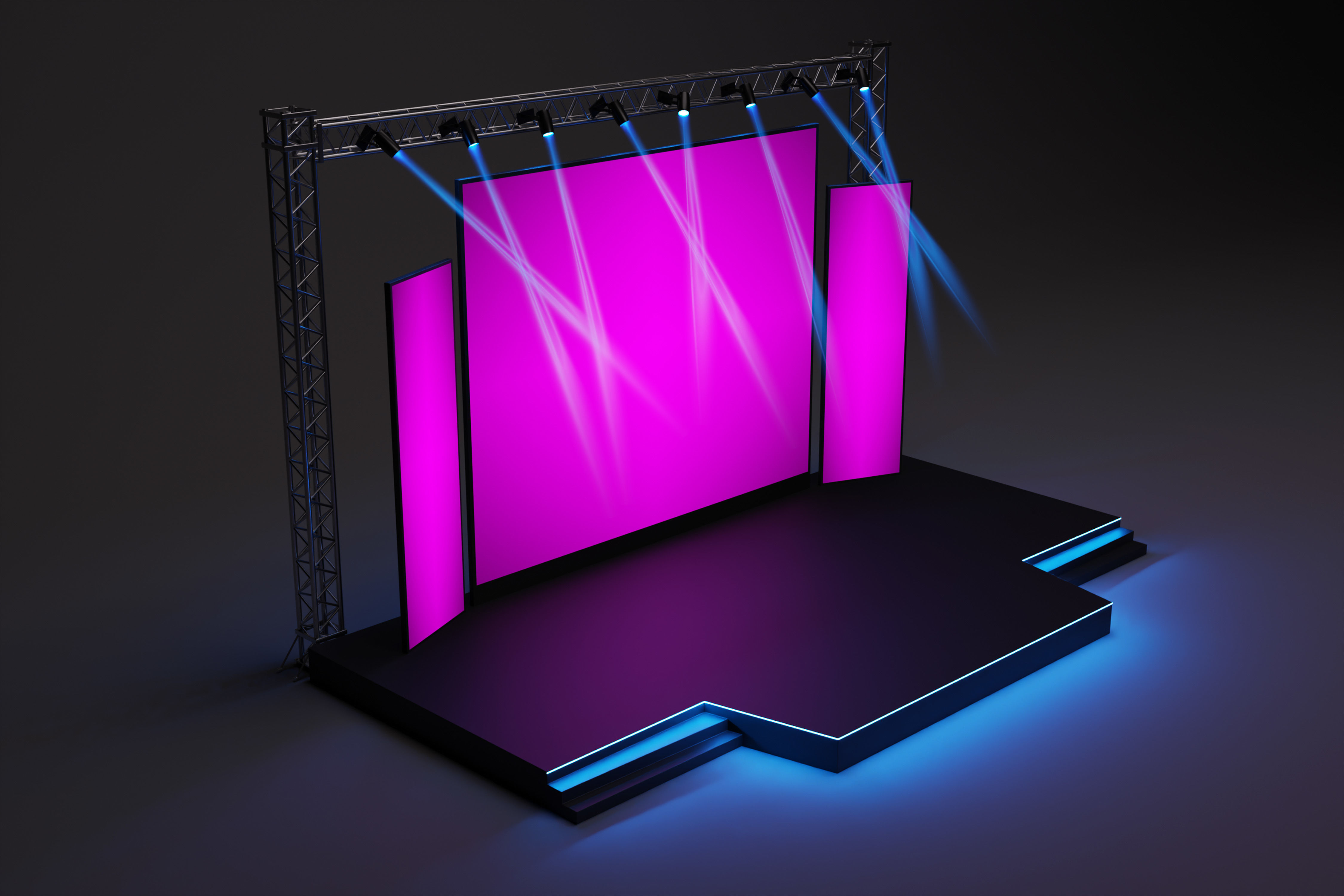 Event stage design 01 3D model_4
