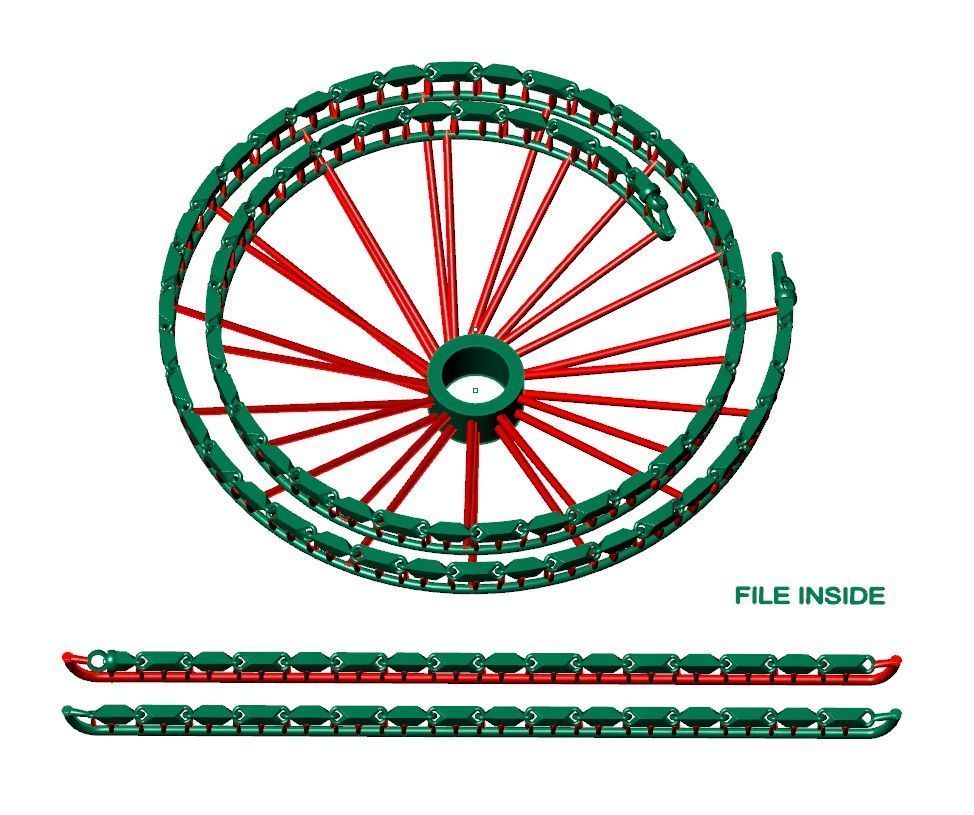 3D Printable Chains 3D print model_2