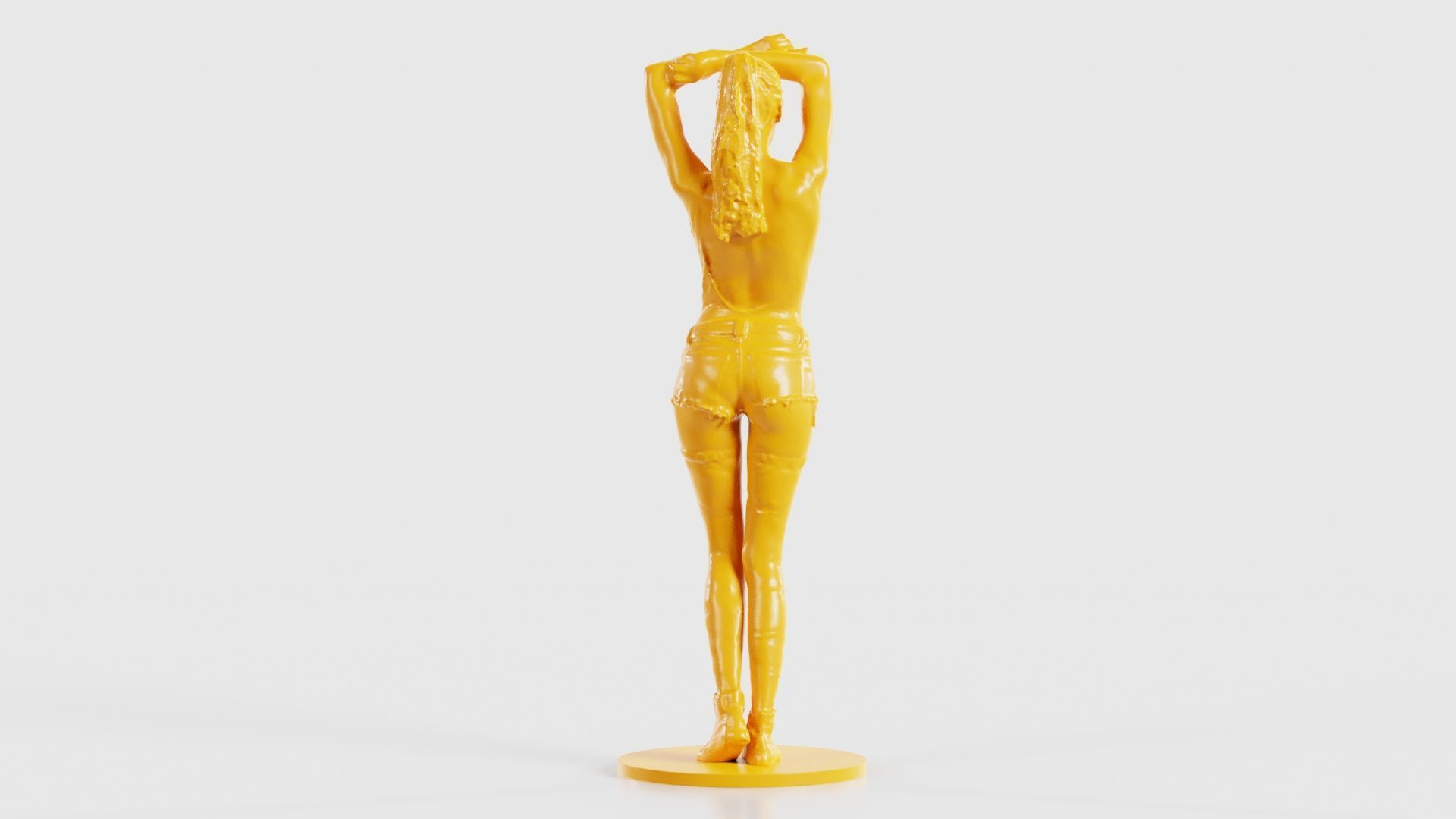 Woman Wearing Short 3 3D print model_23