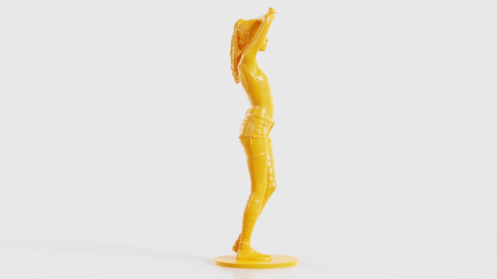 Woman Wearing Short 3 3D print model_20