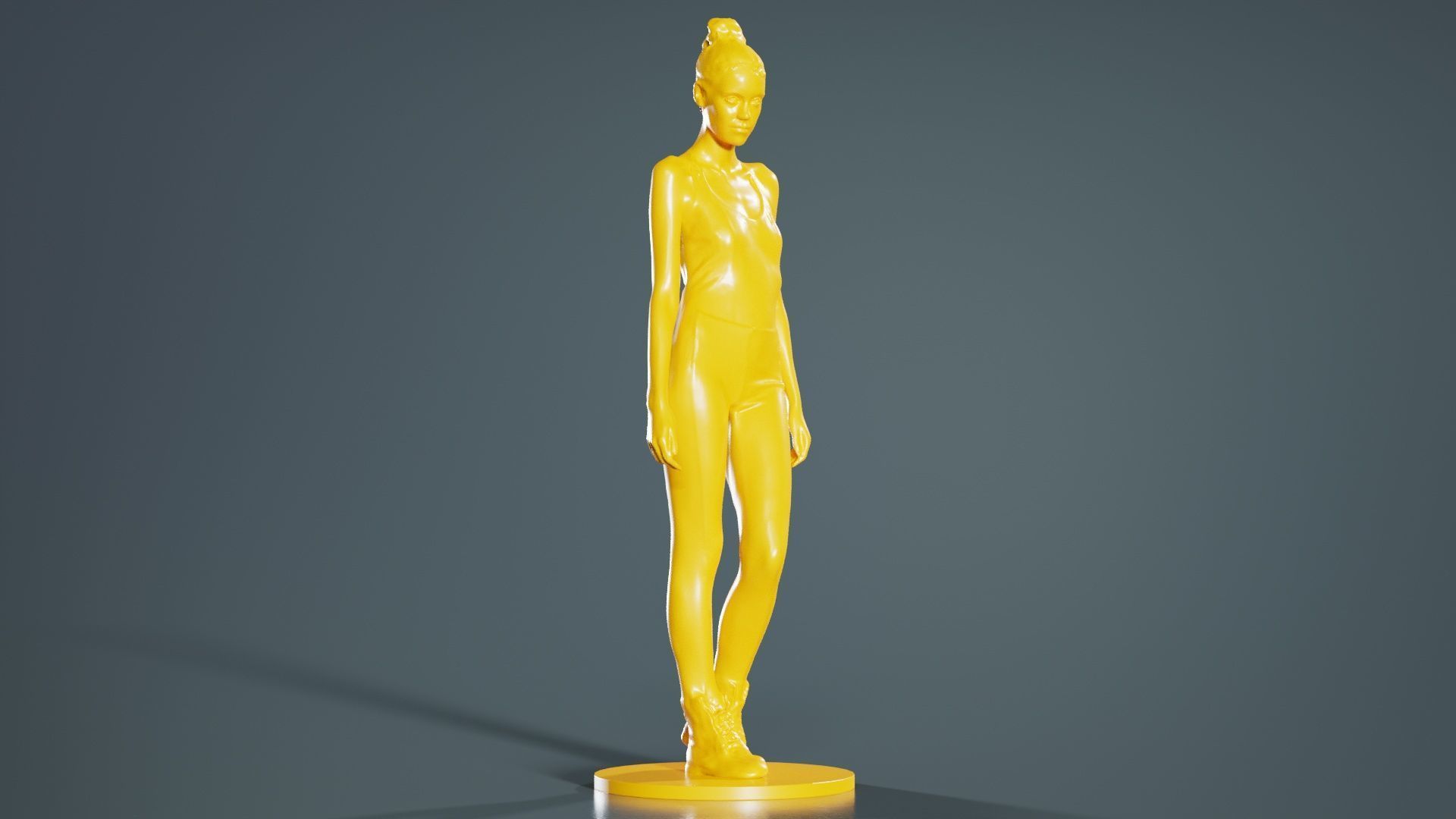 Woman Wearing Leggings and Top 2 3D print model_6