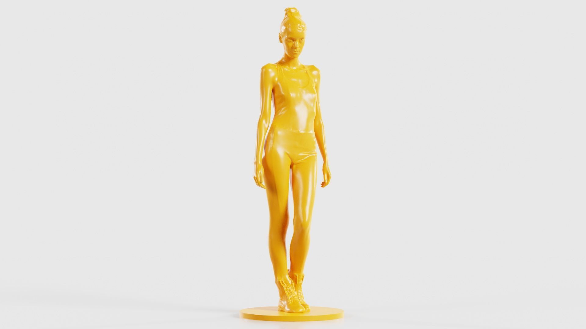 Woman Wearing Leggings and Top 2 3D print model_18