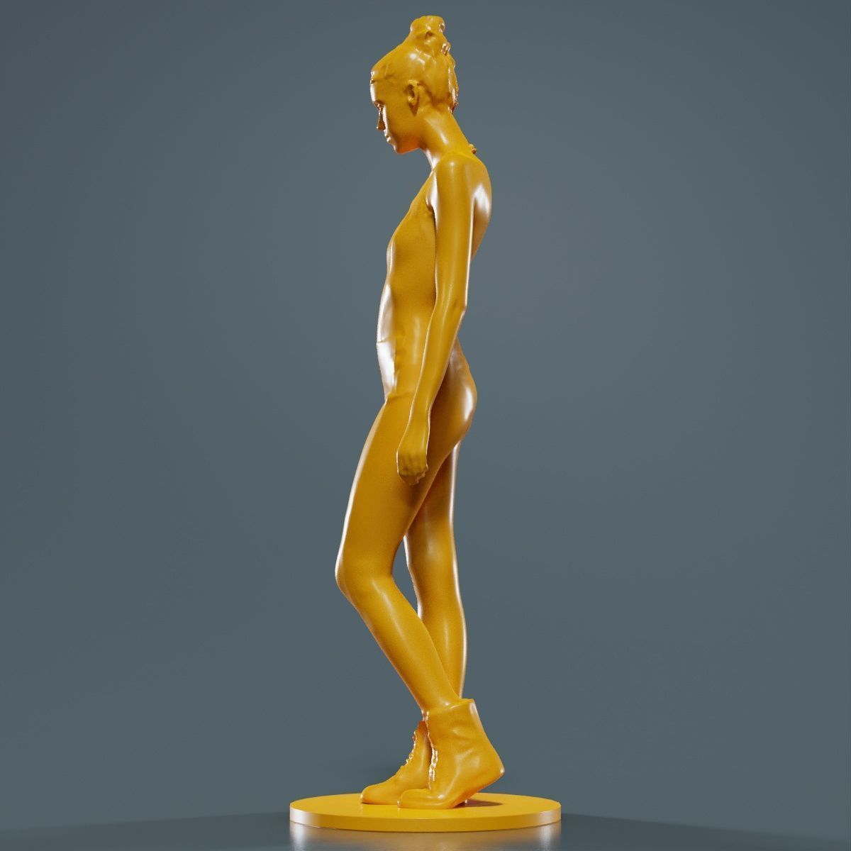 Woman Wearing Leggings and Top 2 3D print model_15